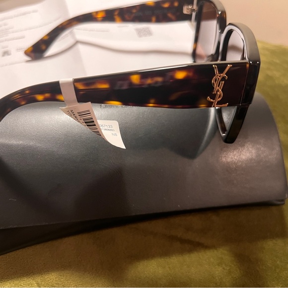 YSL SL M9N 003 square, tortoise sunglasses - Picture 3 of 14